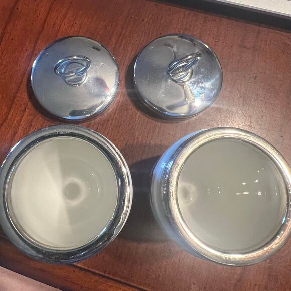 Royal Worchester Porcelain Jelly Jars Made in England Peach Blackberries W/Lid - Picture 5 of 9